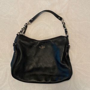 Kate Spade Pine Street Finley Leather Hobo Bag, Black